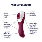Satisfyer Dual Crush Air Pulse Stimulator With Vibration AIR PULSATION